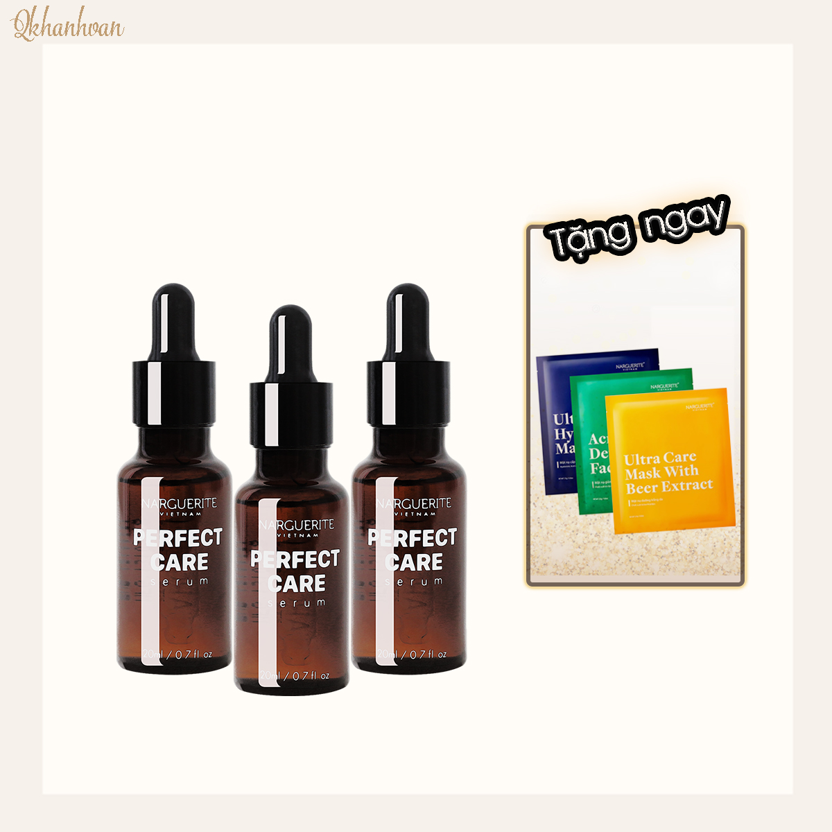 Combo 3 Chai Serum Ốc Sên Narguerite