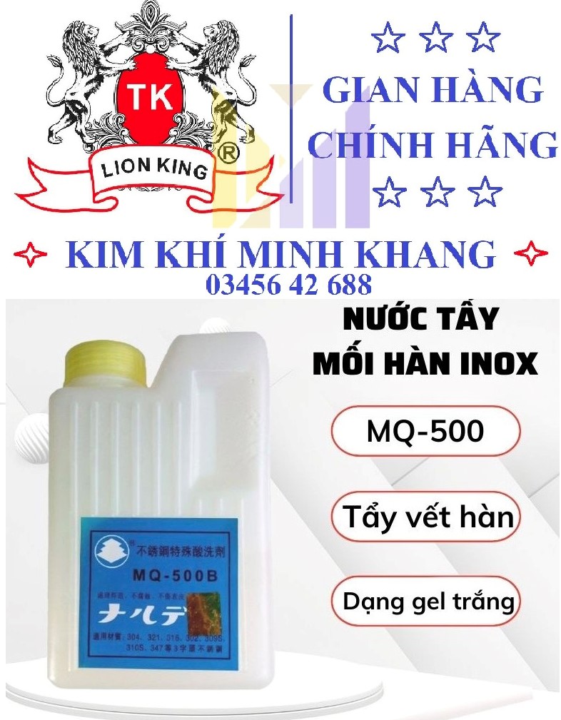Hộp 1kg - nước tẩy mối hàn inox mq-500 - dung dịch tẩy rửa mối hàn hàng chính hãng loại 1