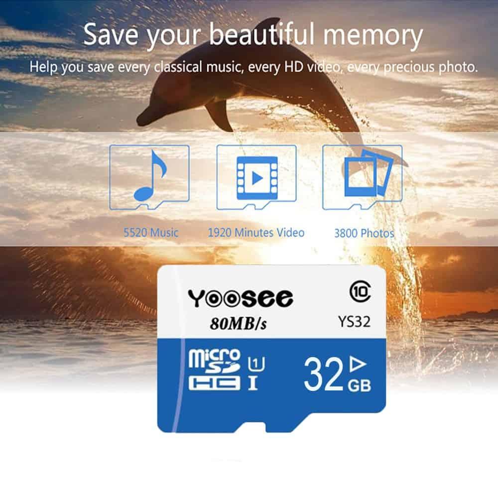 Thẻ nhớ Yoosee 32GB tốc độ 100Mb/s cho điện thoại chống nước