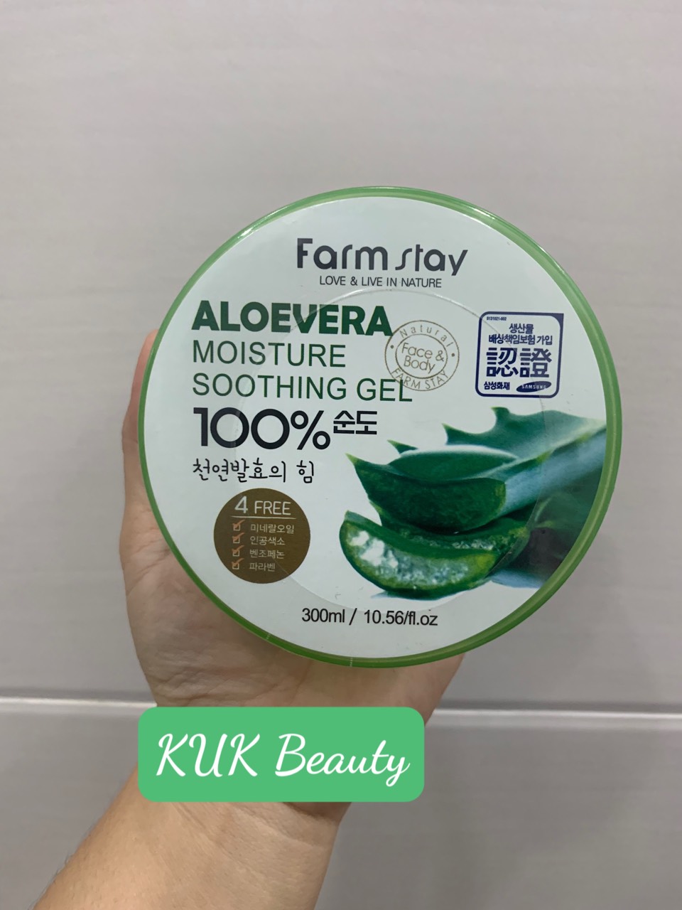 Gel lô hội làm đẹp đa công dụng farm stay aloe soothing 100% gel 300ml