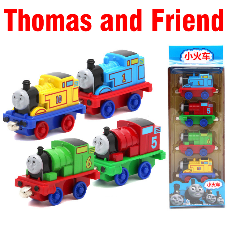 Mô hình tàu hỏa Thomas and Friend gồm 4 chiếc bằng hợp kim đồ chơi trẻ em