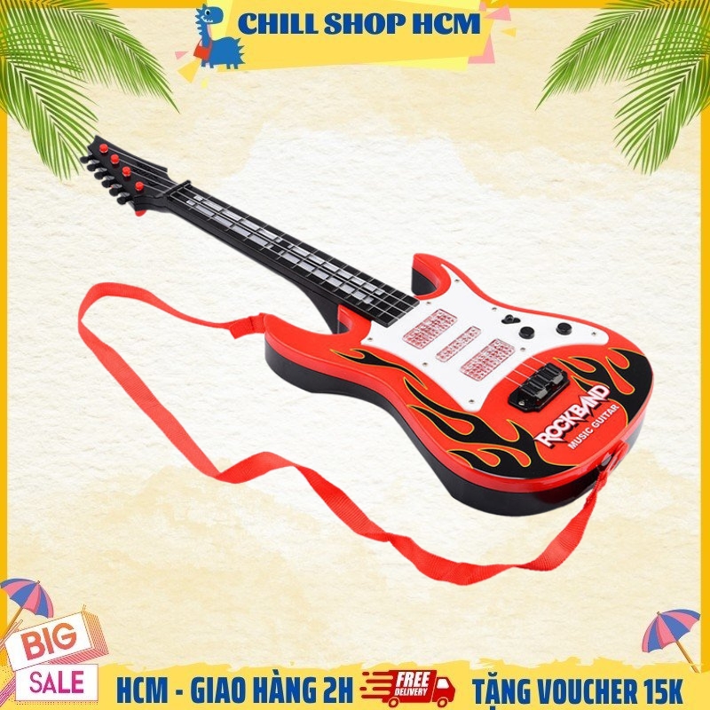 Ghi ta điện giáo dục trẻ em 53cm nhạc cụ mini 4 dây đồ chơi cho trẻ em guitar người mới bắt đầu
