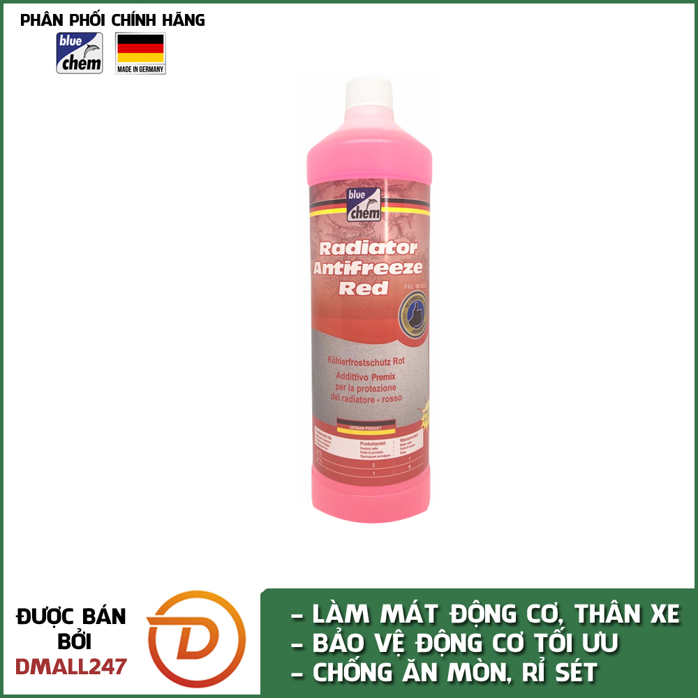 Nước làm mát chống đông pha sẵn cho ô tô Bluechem 32046E - Dmall247, chăm sóc xe chuyên dụng, phụ kiện cao cấp