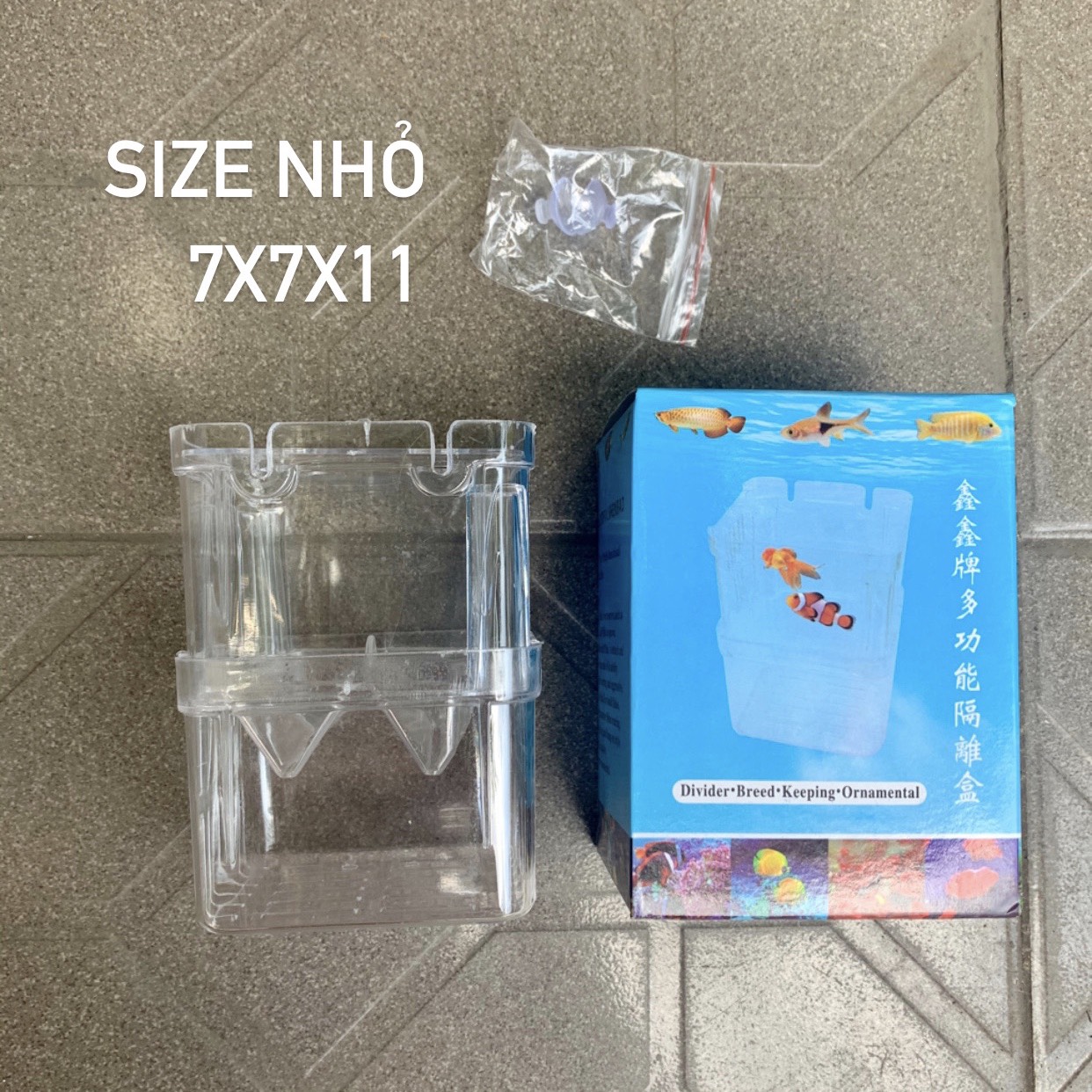 [HCM] [Chọn size] LỒNG MICA NHỎ ÉP CÁ ĐẺ TÁCH CÁ