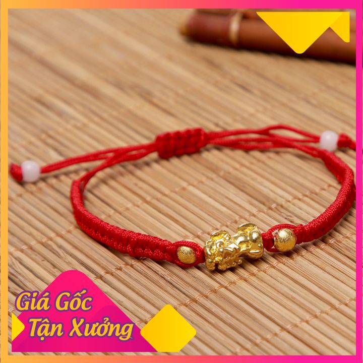 [HCM][GIÁ SỐC] Vòng tay dây chỉ đỏ Tỳ Hưu Xanh may mắn phong thủy - Tài Lộc - May Mắn 6249