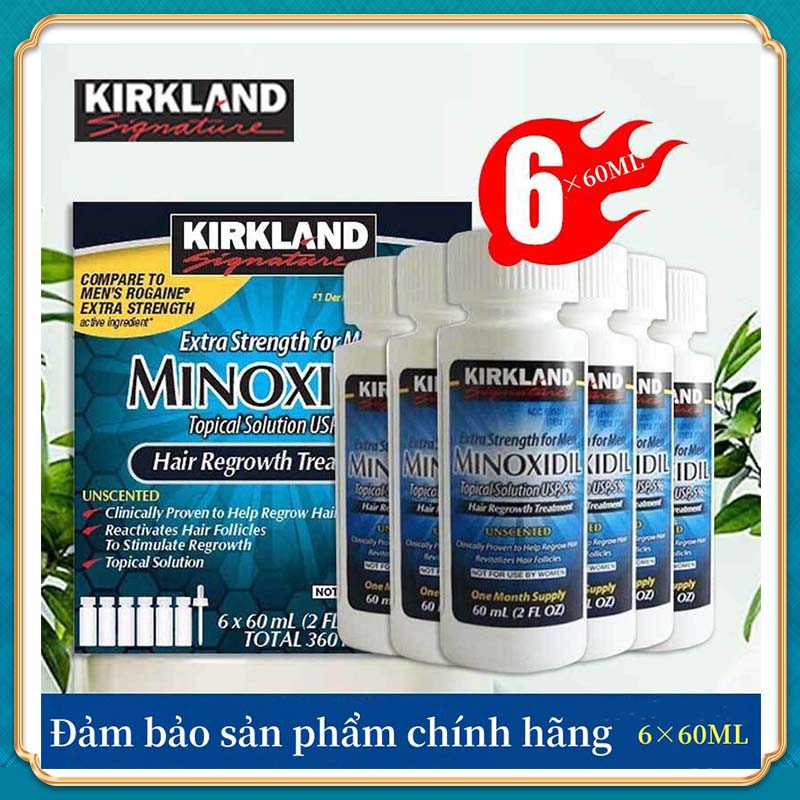 Minoxidil 5% và sản phẩm hỗ trợ mọc râu, tóc