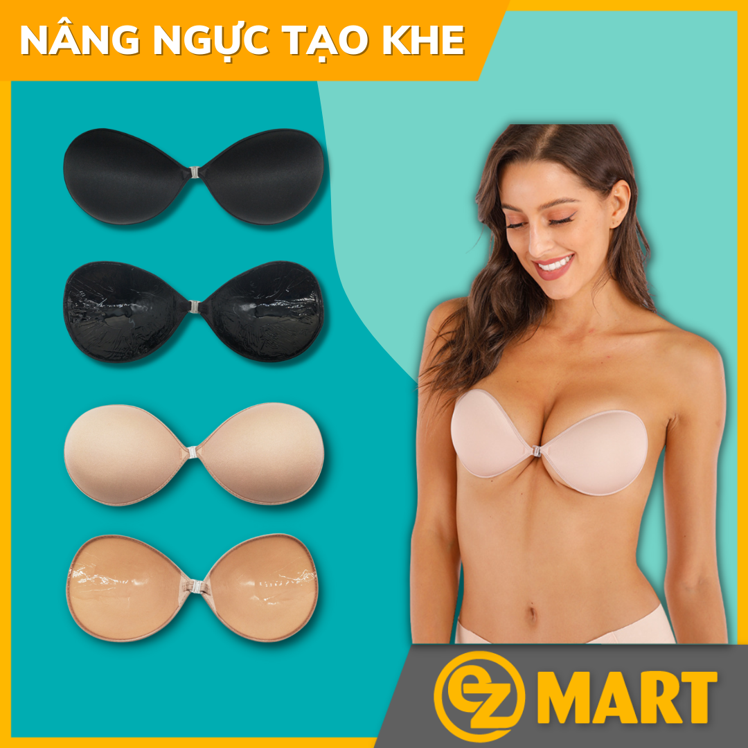 Áo Dán Ngực Không Dây Dán Nâng Ngực Chống Tuột Cài Trước Tạo Khe Siêu Dính EZMART