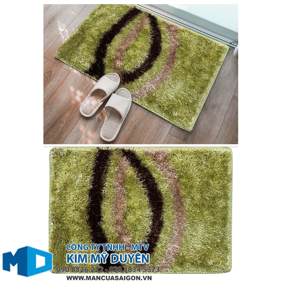 Thảm chùi chân chống trượt cao cấp dạng lông chỉ xù kích thước 40cm x 60cm