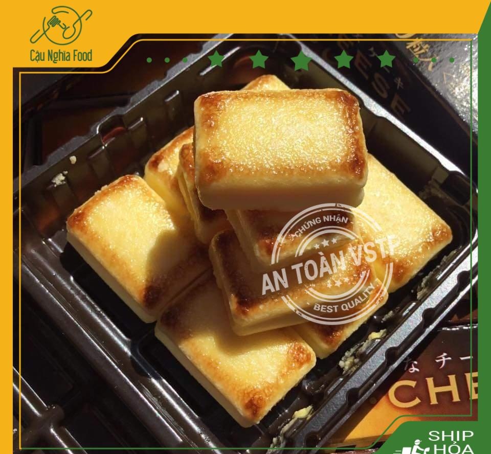 Bánh phô mai nướng Cheese Bake Morinaga Nhật Bản hộp 45g Cậu Nghĩa Food Mart