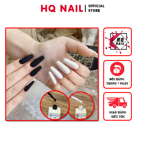 Sơn gel màu trắng đen Hàn Quốc đậm đặc và mượt, chai sơn cực yêu