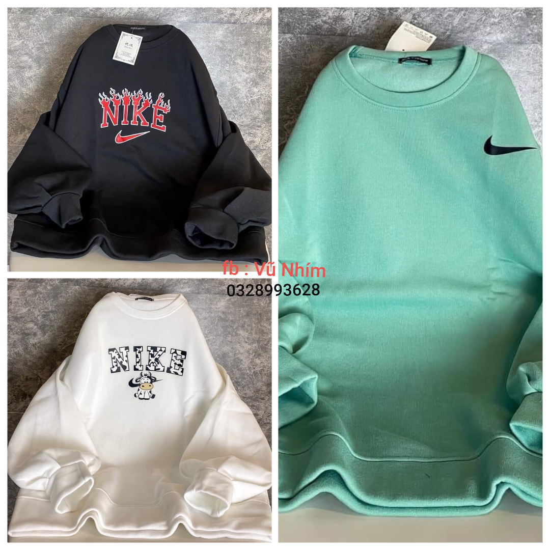 Áo nỉ sweater Nk (trọng lượng từ 40kg đến 70kg )