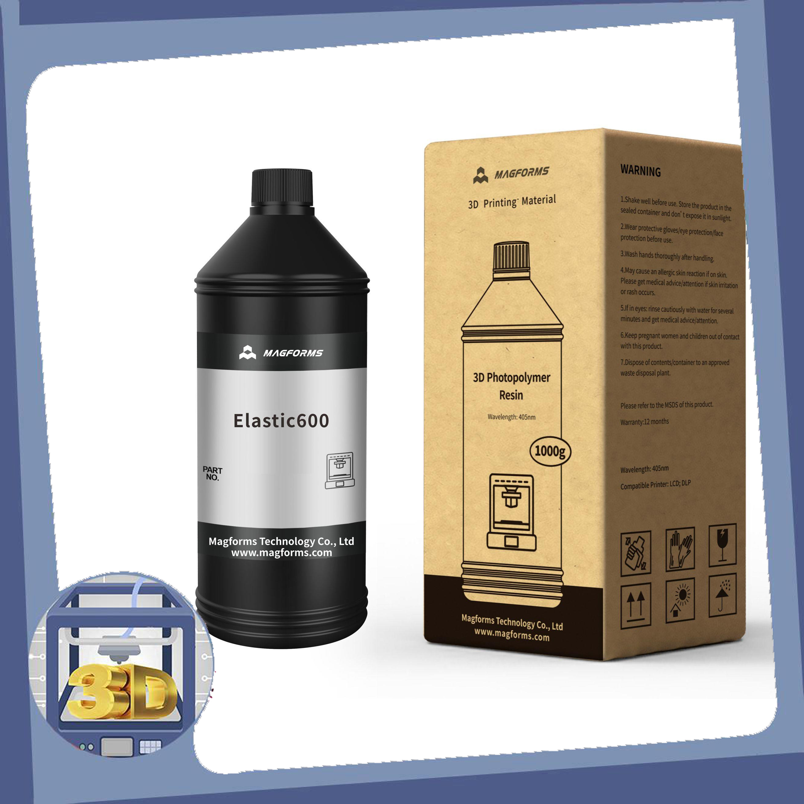- magforms elastic600 resin - chai 1000ml - flexible resin