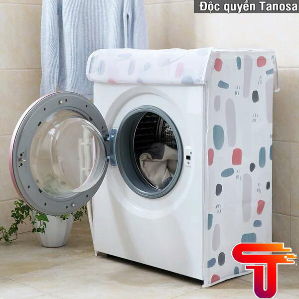 TANASA Bọc máy giặt ⭐PEVA CAO CẤP⭐ Vỏ bọc máy giặt cửa ngang, cửa đứng chống bụi chống thấm
