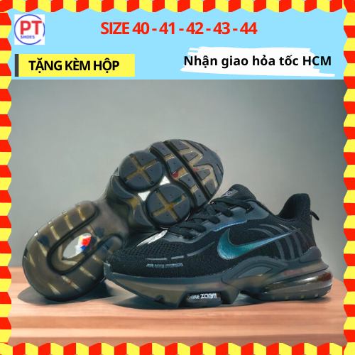 (Có 4 MÀU | TẶNG KÈM HỘP+VỚ) Giày Thể Thao NAM NIKE AIRMAX ĐẾ HƠI PT590 K2216 Form NHẸ, đi ÊM CHÂN, Thoáng Khí - Phù hợp CHẠY BỘ, Thể Dục Thể Thao, Tập Gym | TRÙM GIÀY PT