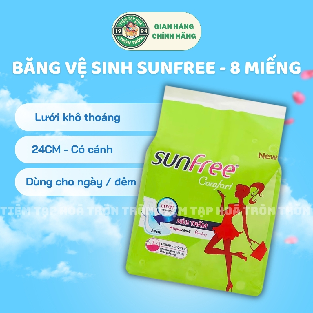 COMBO BĂNG VỆ SINH SUNFREE NGÀY/ĐÊM - 8/16/32/64 miếng