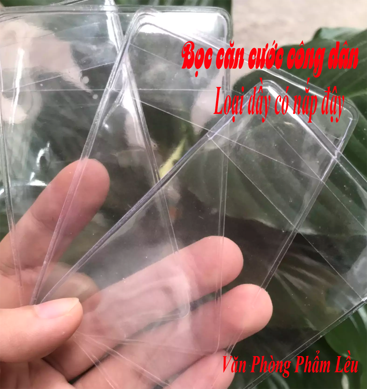 Combo 10 Vỏ Bọc thẻ CCCD (LOẠI 1, CÓ NẮP), thẻ ATM, bằng lái xe, thẻ tín dụng, thẻ căn cước