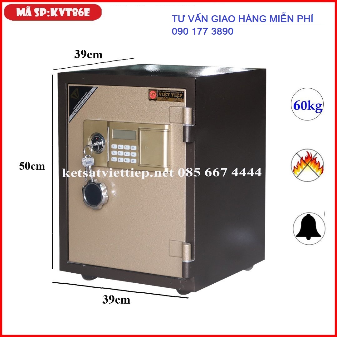 Két sắt việt tiệp kvt86e - 60kg - két sắt phong thủy