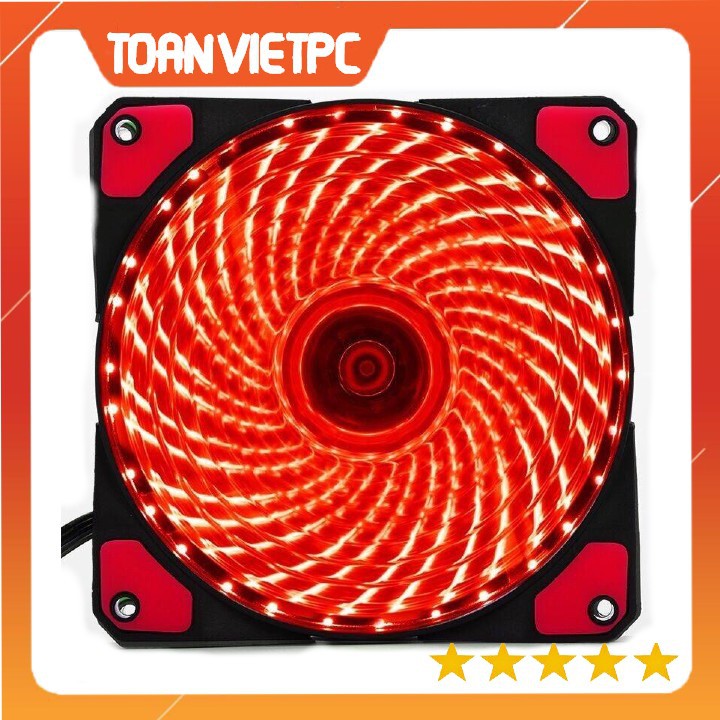 Quạt làm mát cpu, Fan case 33 led màu đỏ