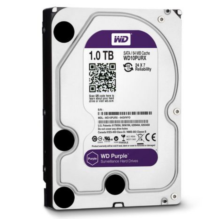 Ổ cứng HDD 3TB/ 2TB/ 1TB/ 500GB/ 250GB Western Purple ( Tím ) , Chuyên dùng cho camera , lưu trữ dữ liệu - Bảo hành 12 tháng 1 đổi 1