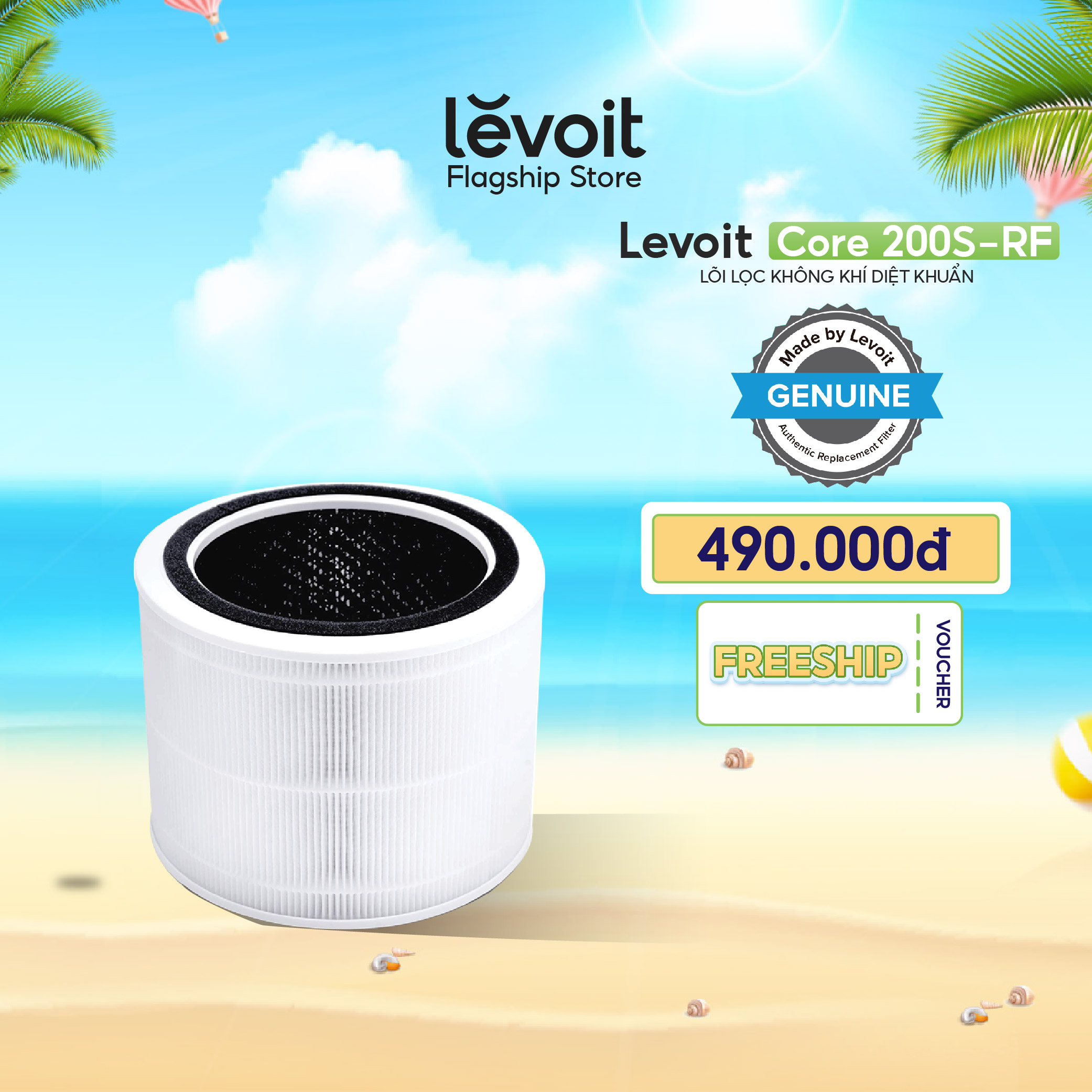 Lõi lọc diệt khuẩn levoit core 200s - hàng chính hãng