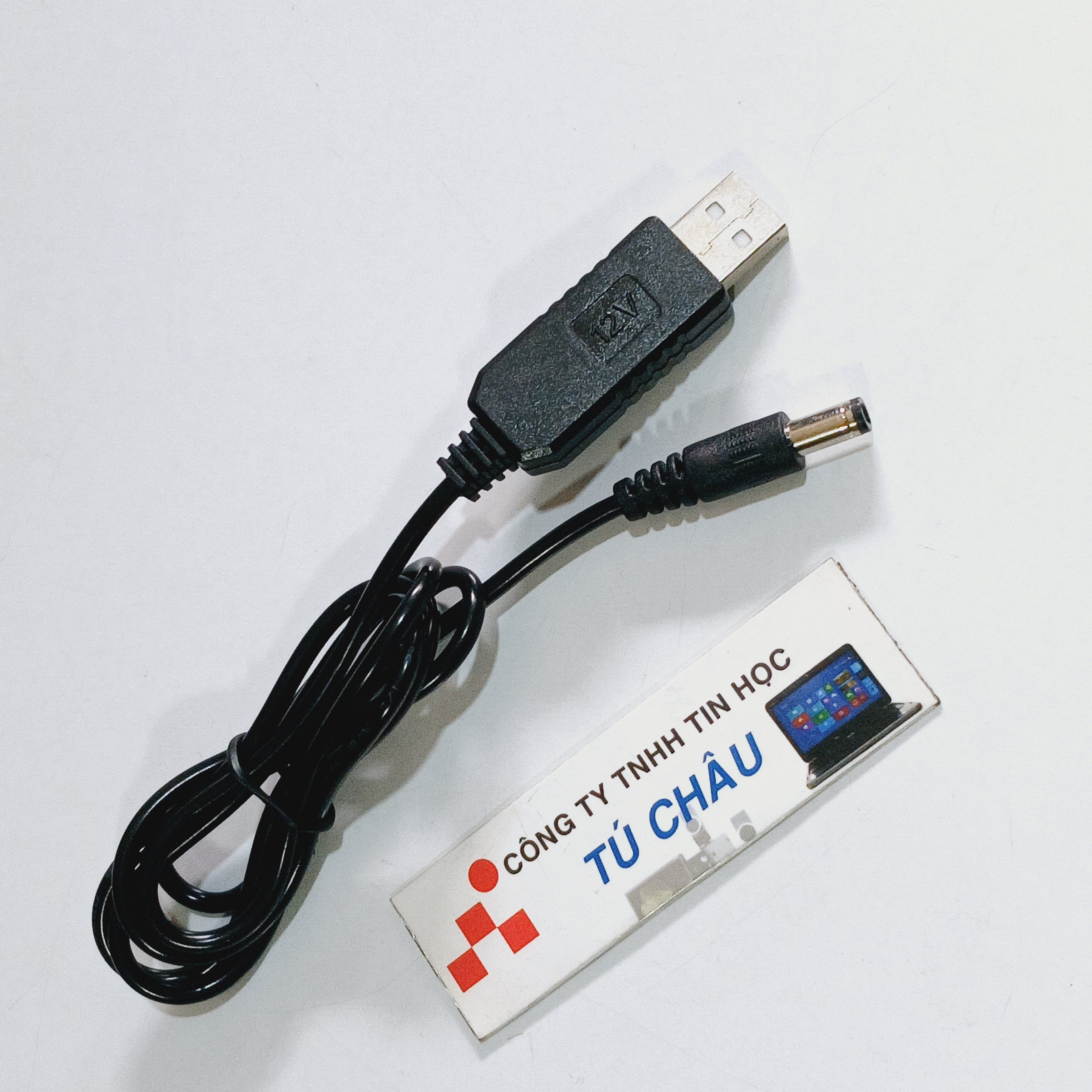 Cáp usb ra 12v dc / dùng nguồn usb 5v ra 12v - cáp chuyển ra 3.5mm x 1.35mm