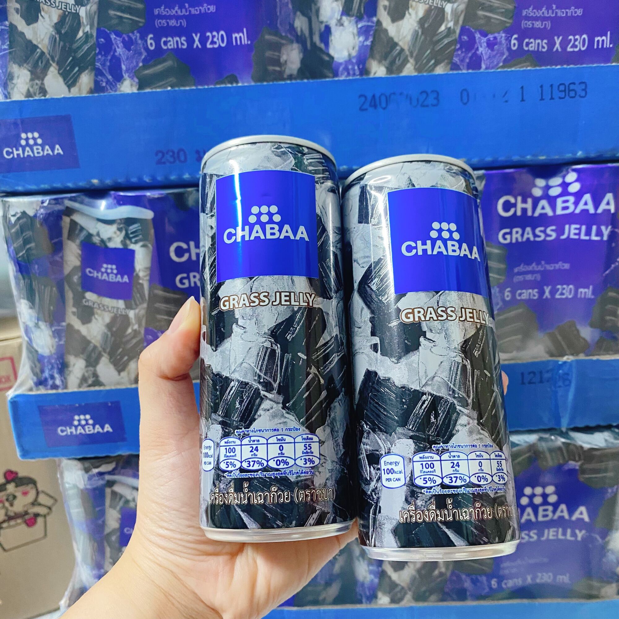 Lốc 6 lon sương sáo Chabaa Thái Lan lon 230ml