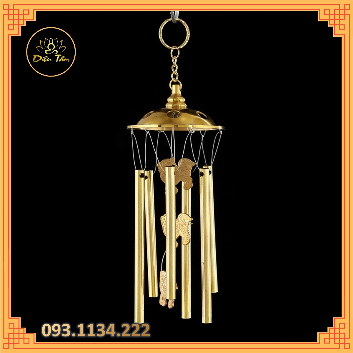 Chuông gió đồng nguyên chất chuông gió phong thủy