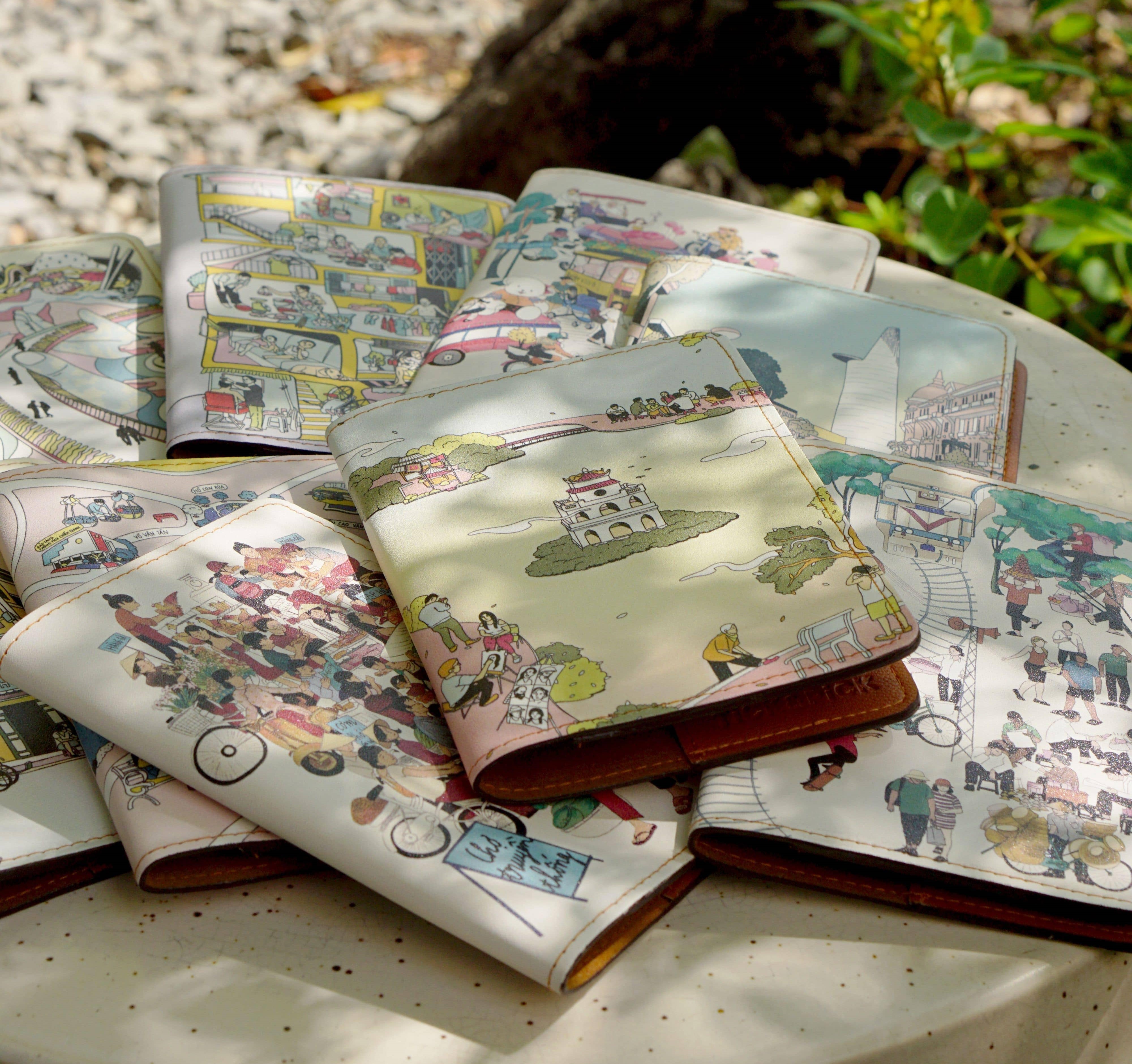 Bao da hộ chiếu/passport họa tiết dễ thương The Craft House