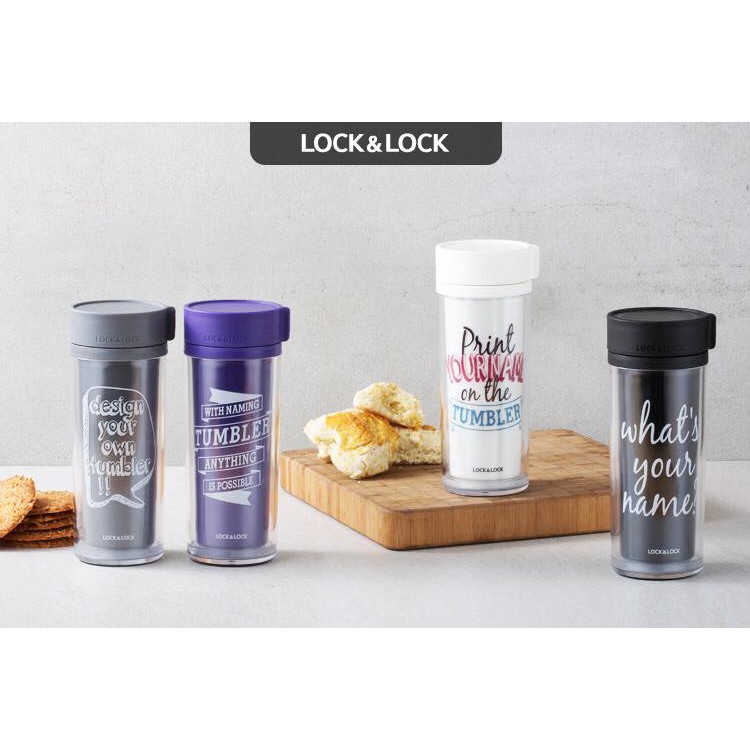 Ly Nước Lock&Lock Naming HAP508W - trắng (300ml)