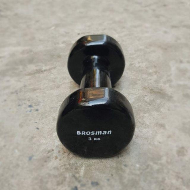 Tạ tập tay Brosman 3kg - Tạ sắt bọc cao su