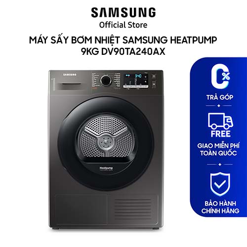 Máy sấy bơm nhiệt Samsung Heatpump 9kg DV90TA240