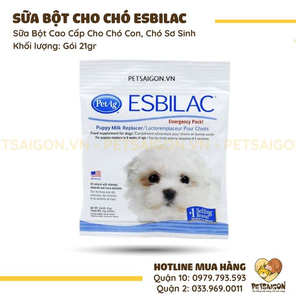 Sữa bột esbilac cao cấp cho chó