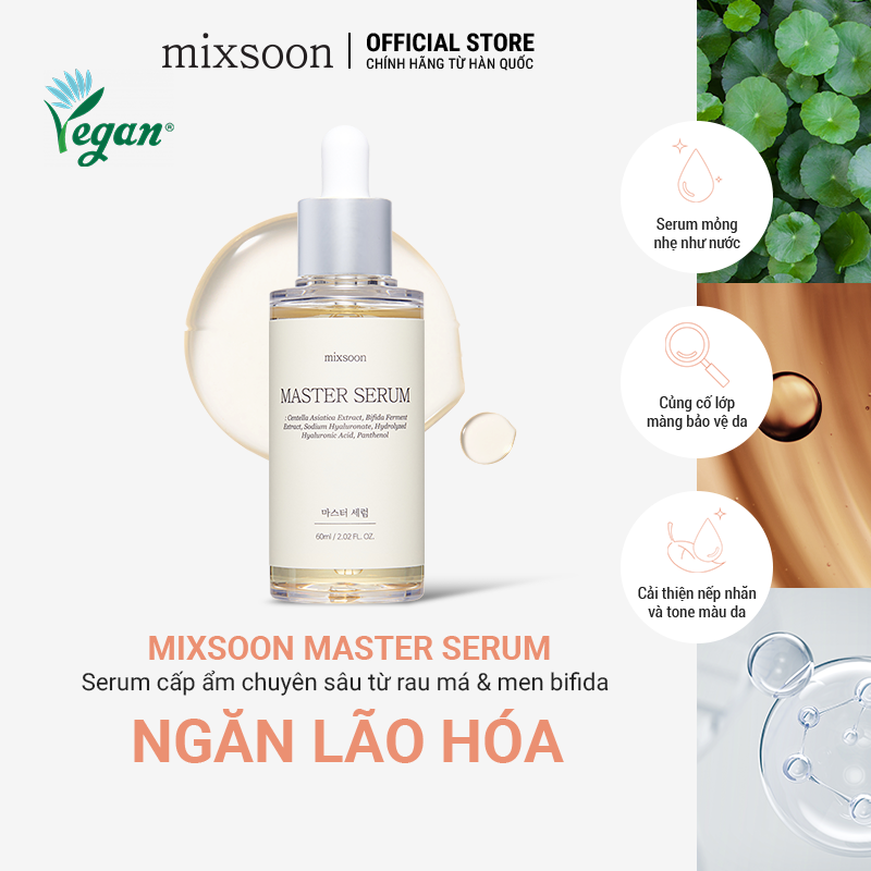 Tinh chất dưỡng ẩm chuyên sâu, bảo vệ da, chống dị ứng và ngừa lão hóa da Mixsoon Master Serum