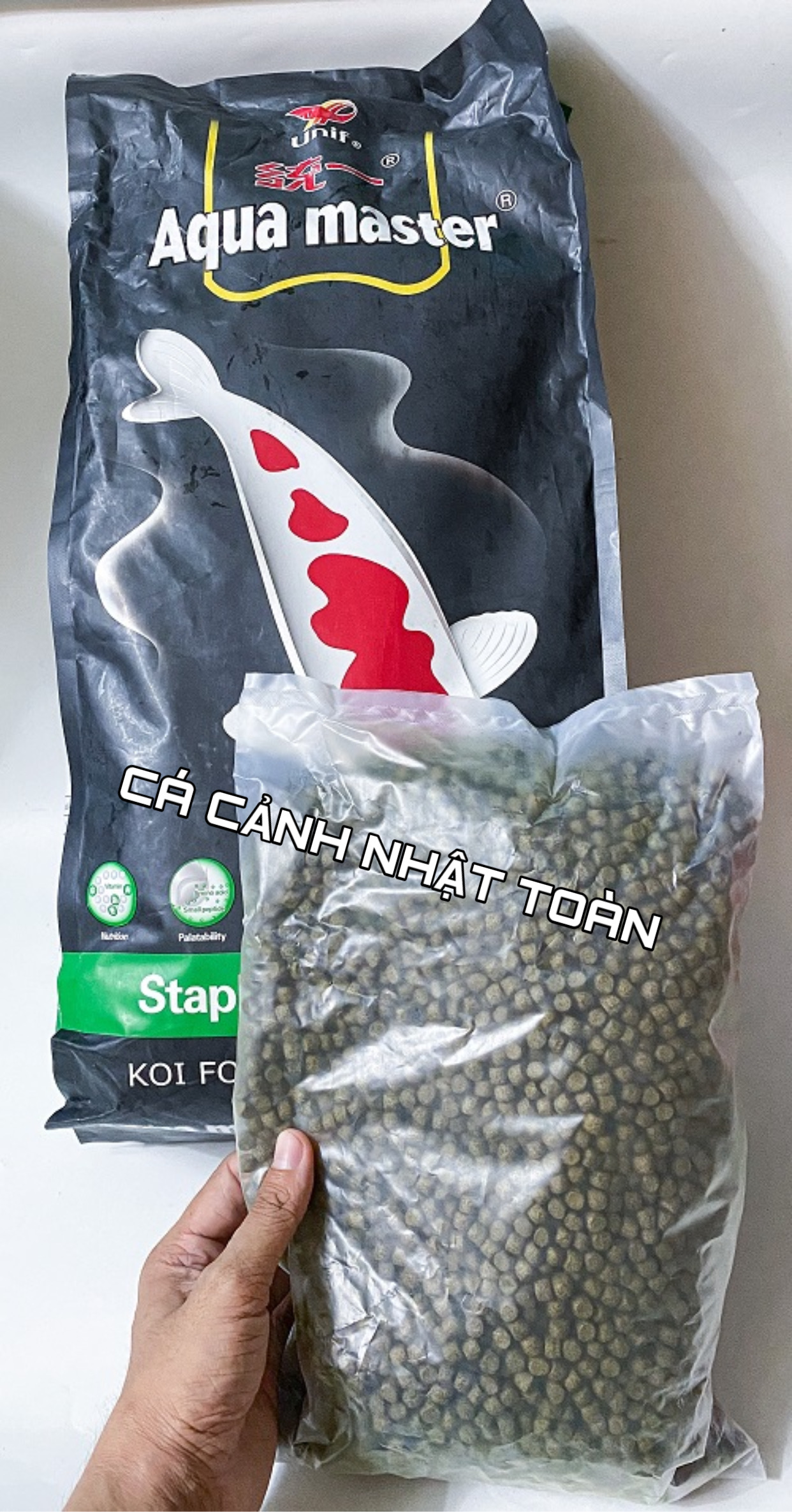 "Hoàn tiền đến 10%" AQUAMASTER STAPLE THỨC ĂN TĂNG TRƯỞNG LÊN MÀU CHO CÁ CHÉP KOI CHIỀT LẺ 5KG