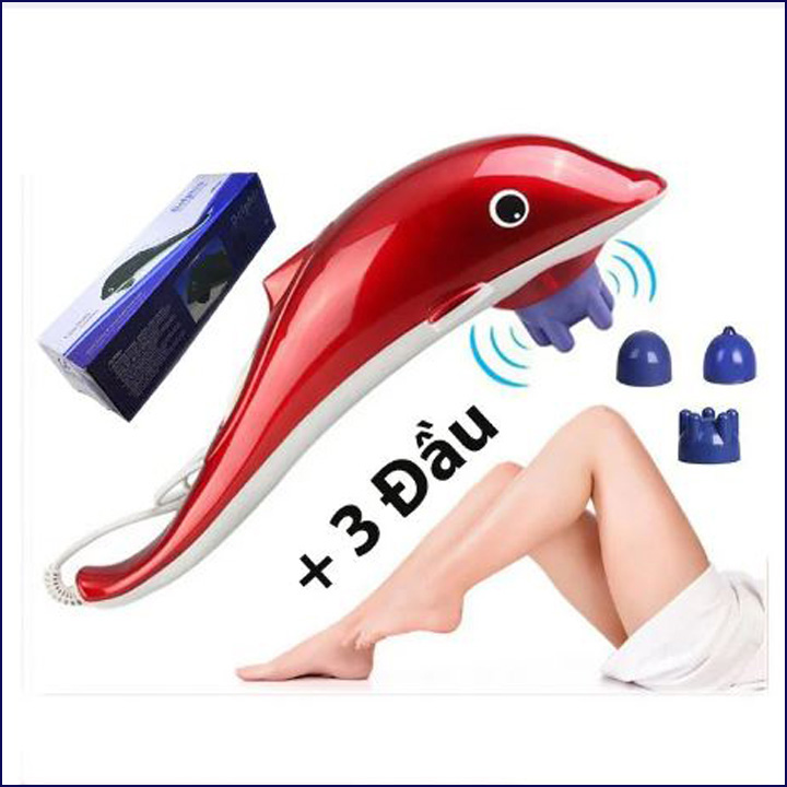 Máy massage cá heo dolphin pl-608a + tặng đầu massage