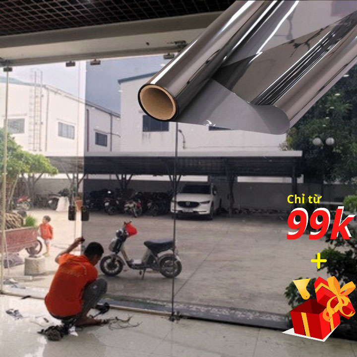 Phim dán kính chống nắng - Decal dán cửa kính chống nắng, cách nhiệt - Miếng phim dán kính cửa sổ loại dày 2mil