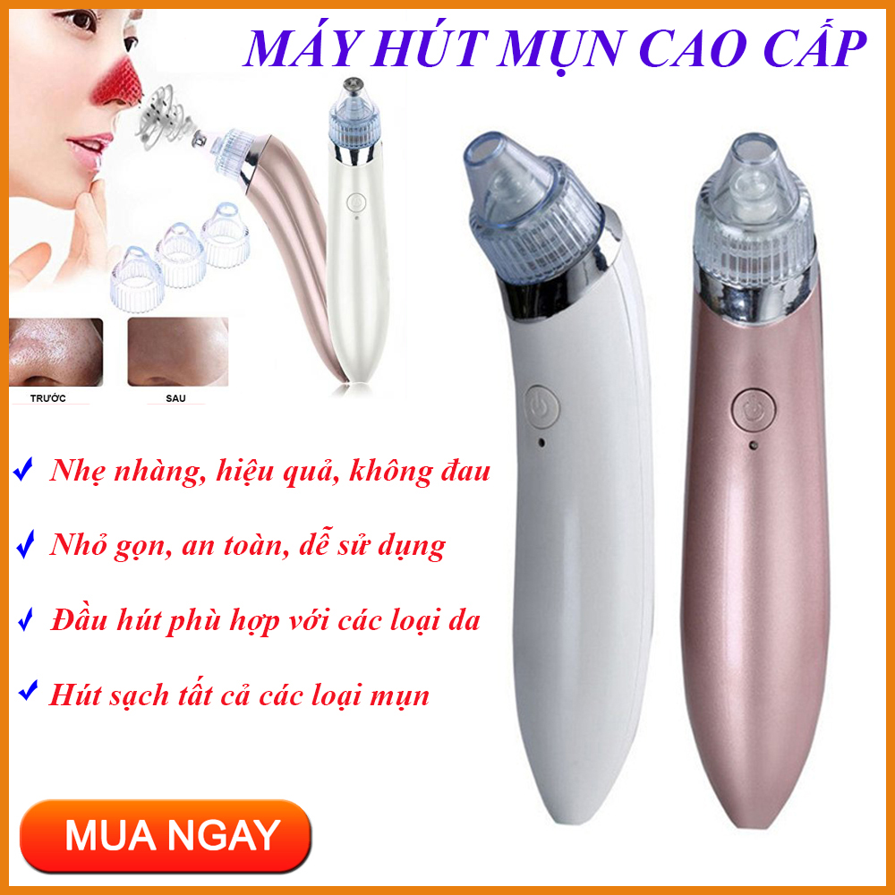 Máy Hút Mụn Pin Sạc,Máy Hút Mụn Mini Cầm Tay. Đánh Bay Các Loại Mụn Ẩn Sâu Trong Da - Hút Sạch Các Chất Nhờn Và Tế Bào Chết Cho Làn Da Tươi Tắn Khỏe Mạnh Hơn+ Tặng Kèm 1 Móc Điện Thoại Cực Kute