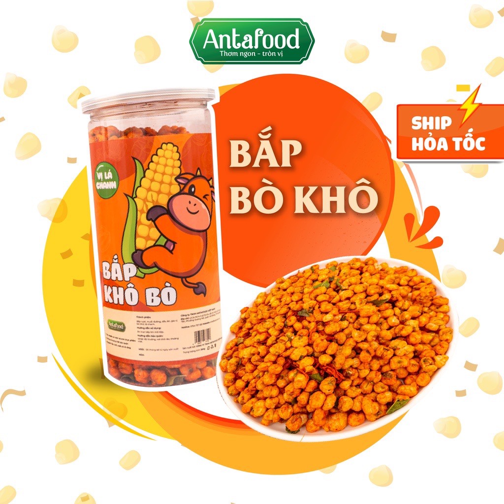 Bắp bò lá chanh lọ 300gr - ăn vặt antamax food