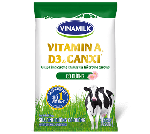 combo 5 bịch SỮA TƯƠI CÓ ĐƯỜNG VINAMILK (giá sỉ)