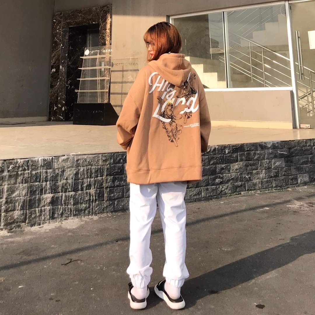 Áo khoác hoodie nữ chắp cánh thiên thần siêu xinh