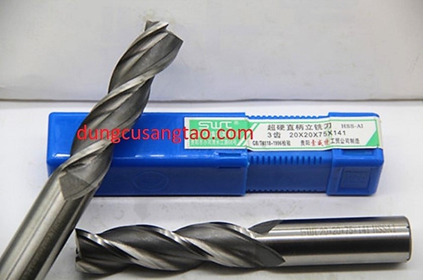 Dao endmill wood SWT trục 6mm / Dao phay gỗ nhựa loại 3 me 4 me xoắn