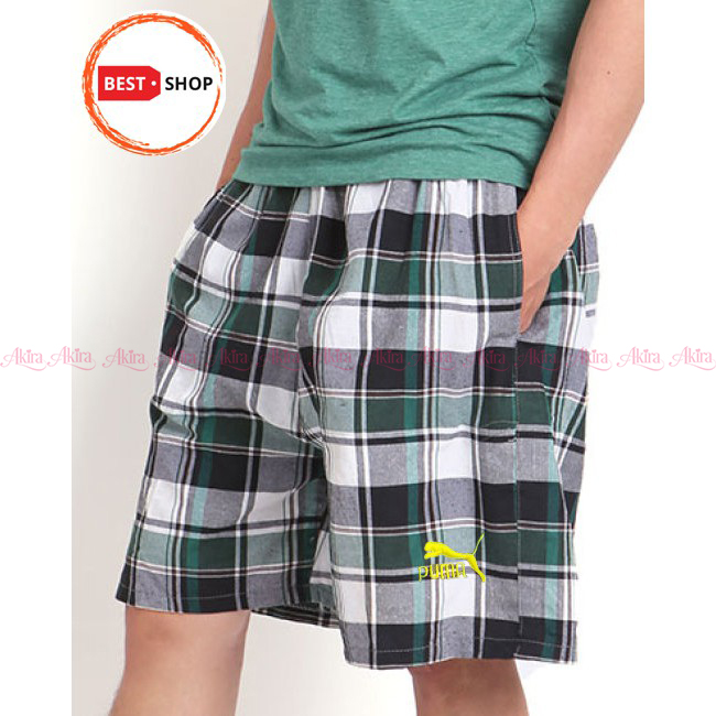 Combo 5 Quần đùi nam sọc caro mặc nhà mặc ngủ dạo phố thoáng mát dễ chịu quần đùi nam Akira giá rẻ
