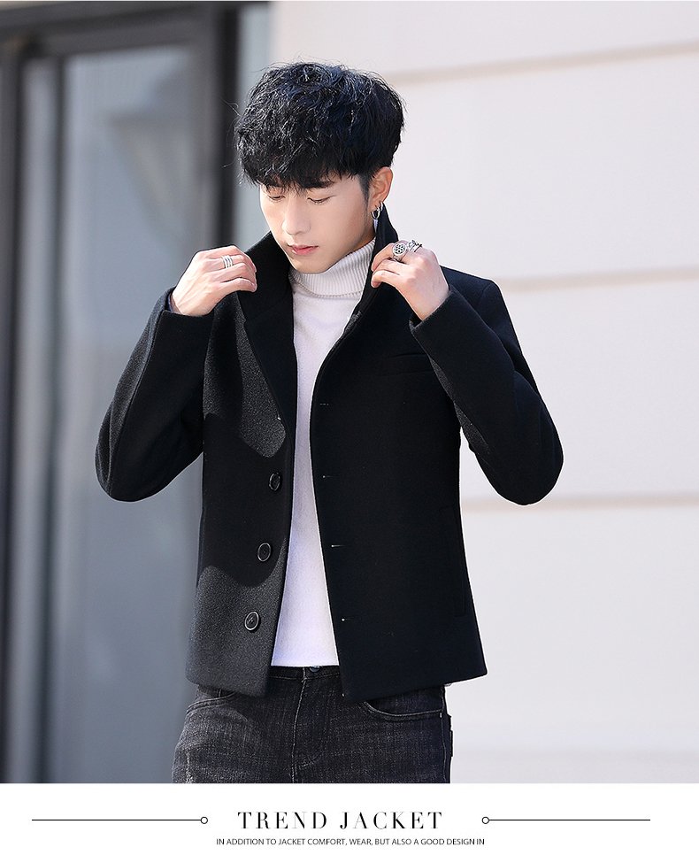 Áo Khoác Dạ Nam Dáng Ngắn Nhiều Màu Trẻ Trung Tinh Tế Phù Hợp Cho Cả Nam Và Nữ Được Thiết Kế Theo Phong Cách Hàn Quốc