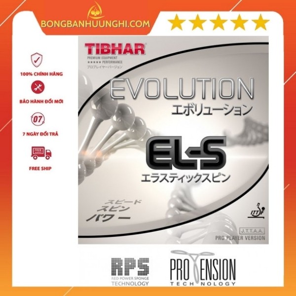 Mặt Vợt TIBHAR Evolution ELS Bóng Bàn Công Nghệ Đức Bản Mềm