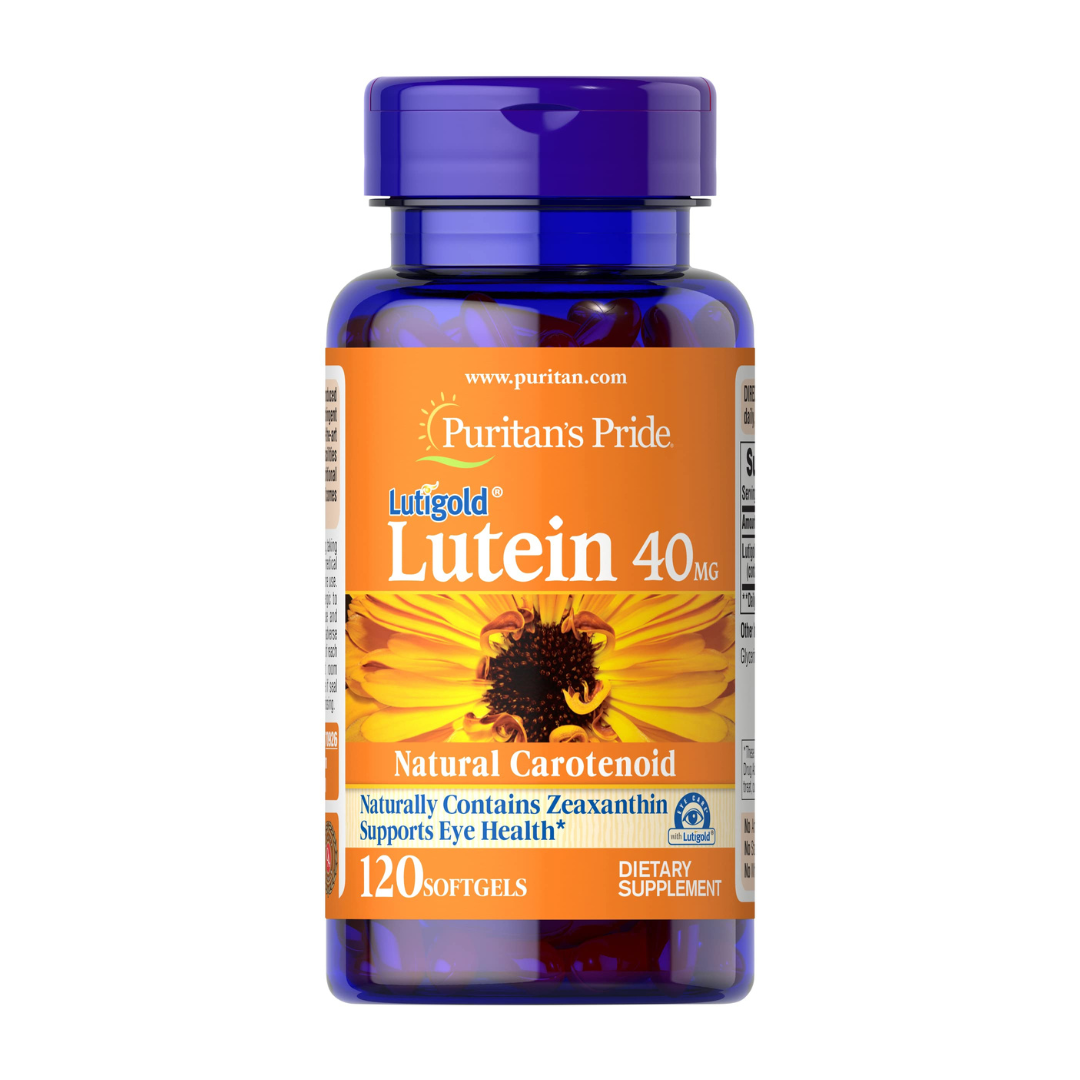 Puritan's Pride Lutigold Lutein With Zeaxanthin Viên Uống Bổ Mắt, Hỗ Trợ Sức Khỏe Mắt 40mg 120 viên