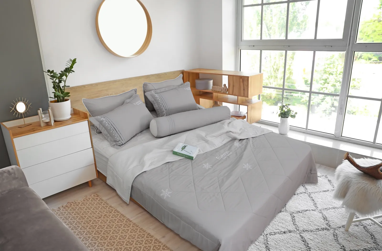 Bộ ga ice tencel everon ents401 160x200cm