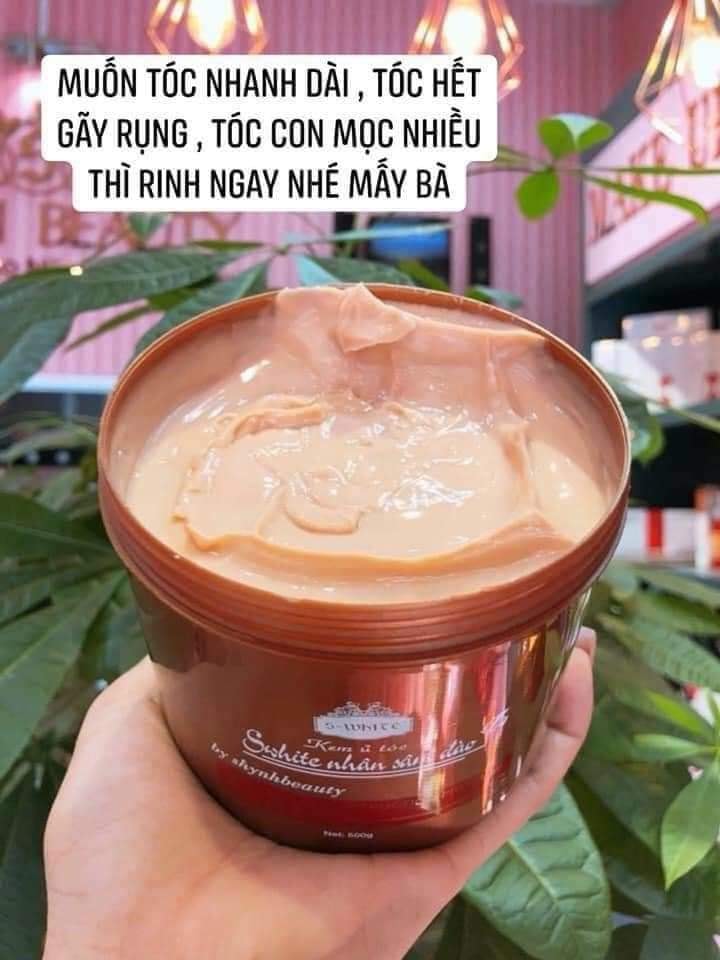 Kem ủ tóc nhân sâm đào swhite hộp 500gr