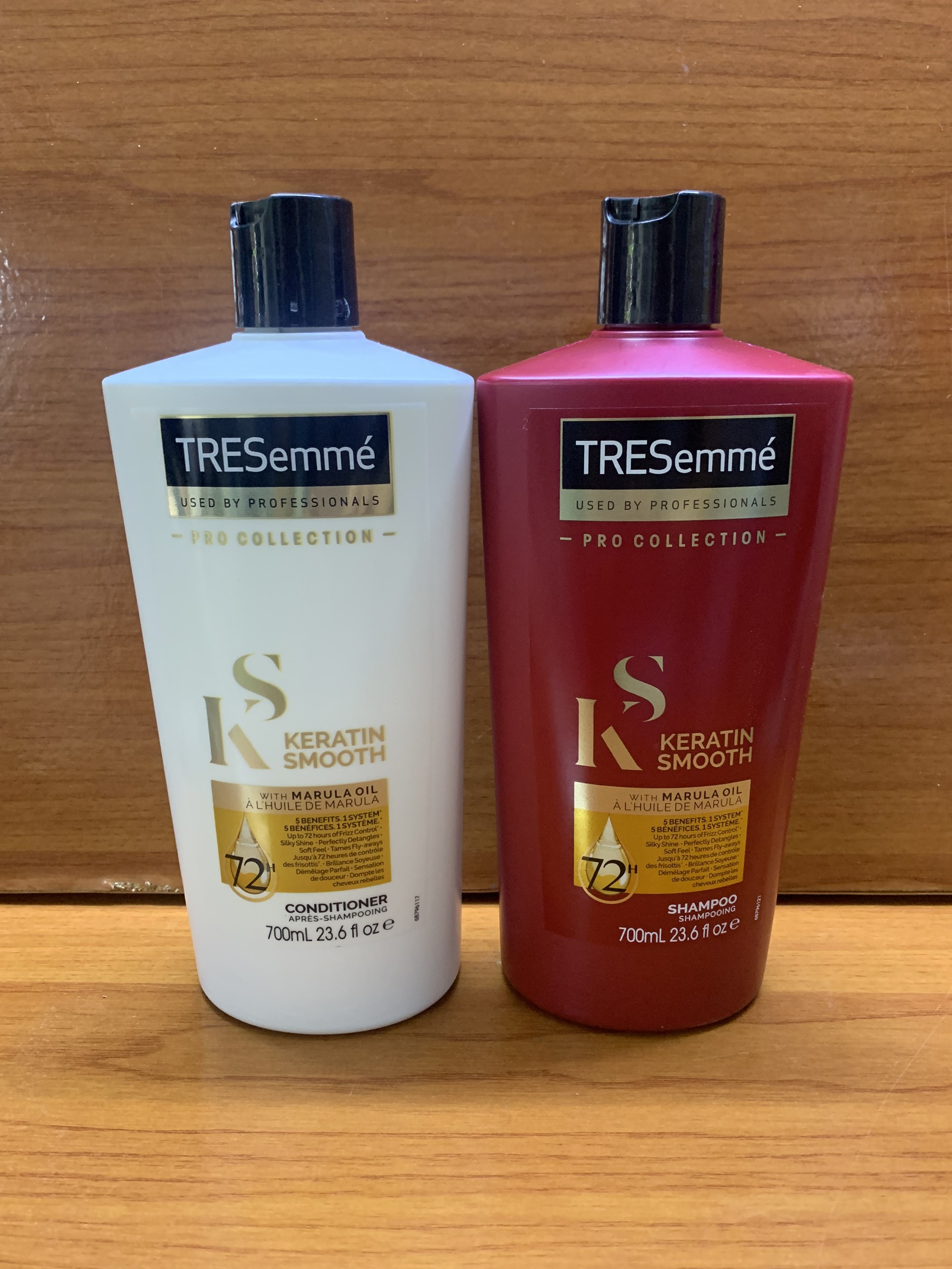 Dầu gội-dầu xả TRESemmé Keratin Smooth 700ml chuẩn MỸ
