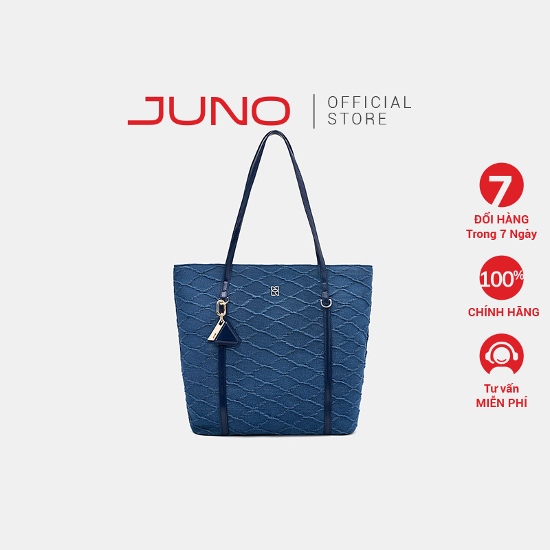 Túi xách nữ thời trang juno cỡ lớn tote lớn trang trí charm juno txl090
