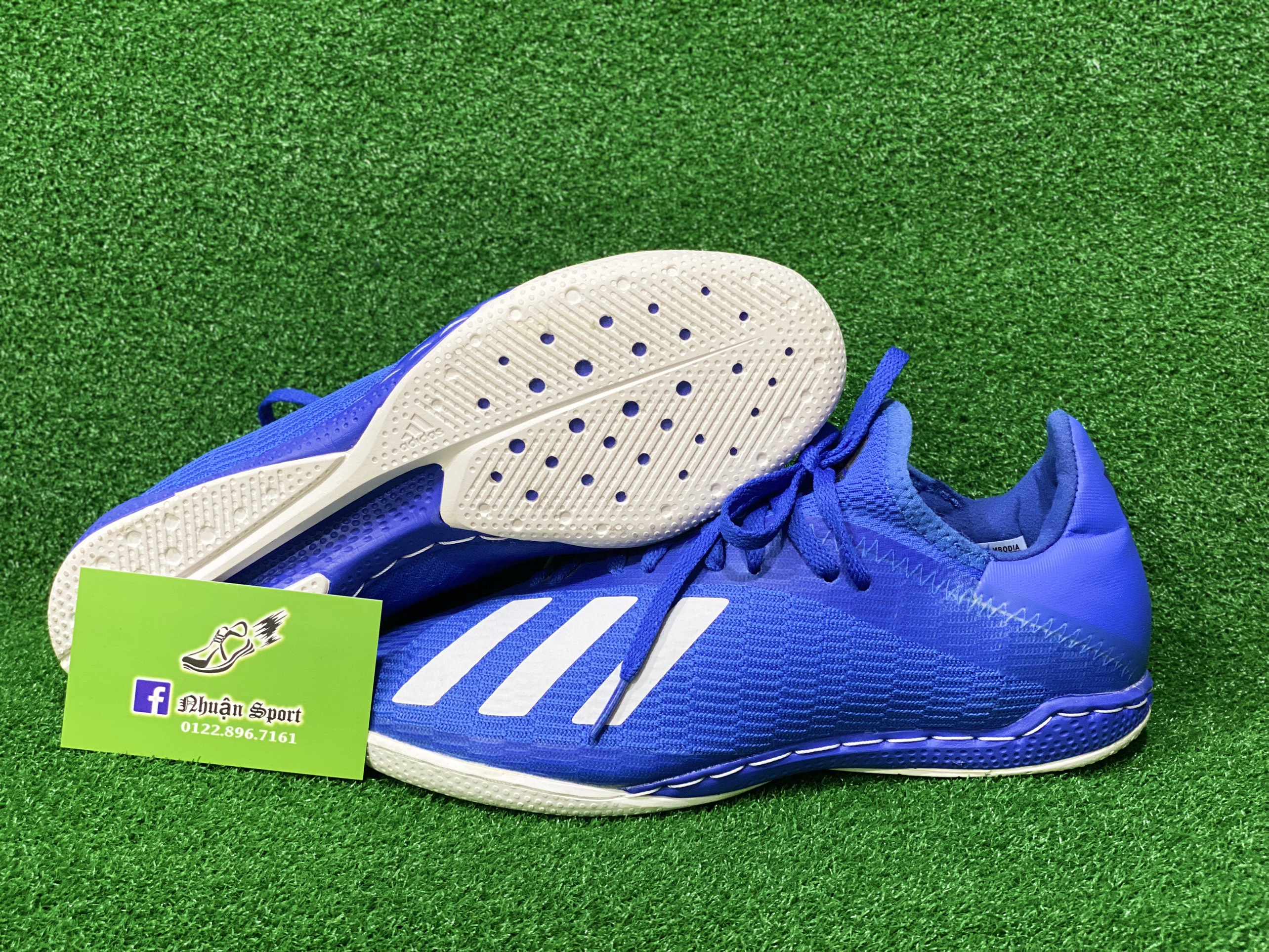 Giày bóng đá nam futsal tiempo - giày đá bòng đế ic size 39 - đã khâu/may full đế